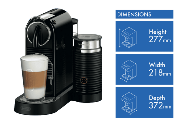 Nespresso Citiz and Milk Black Capsule Machine