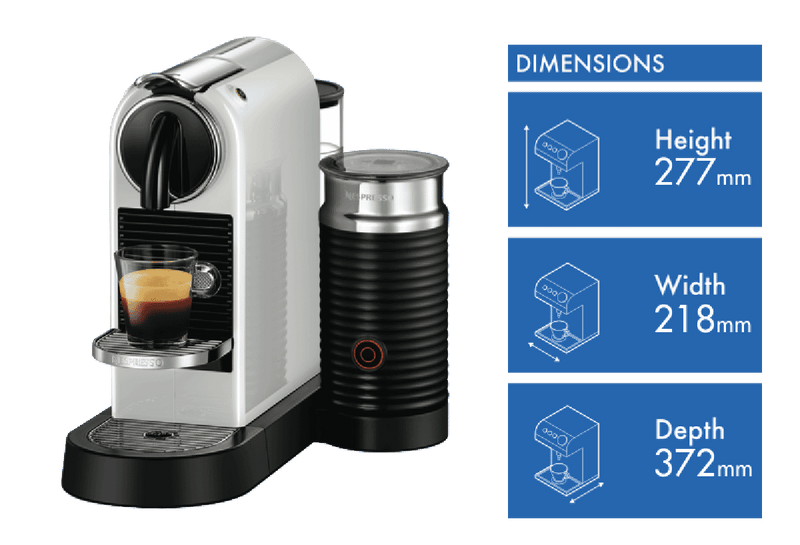 Nespresso Citiz & Milk Coffee Machine - White