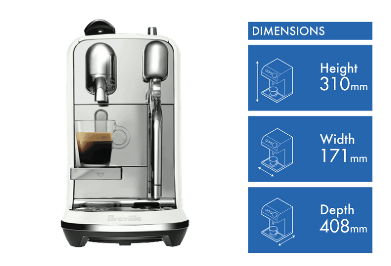 Nespresso CREATISTA PLUS-SEA SALT WHITE