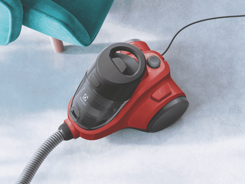 Electrolux Ease C4 Animal Bagless Vacuum Chilli Red