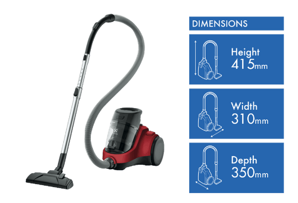 Electrolux Ease C4 Animal Bagless Vacuum Chilli Red