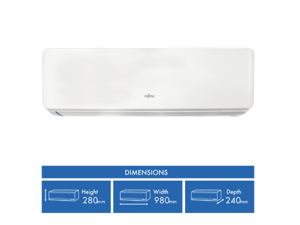 Fujitsu C7.1kW H8.0kW Reverse Cycle Split System