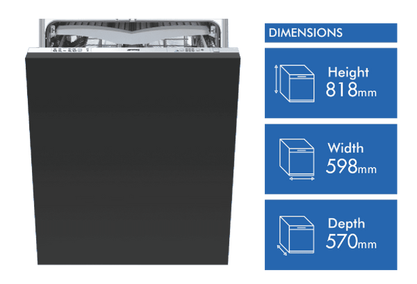 Smeg 60cm Fully Integrated Dishwasher