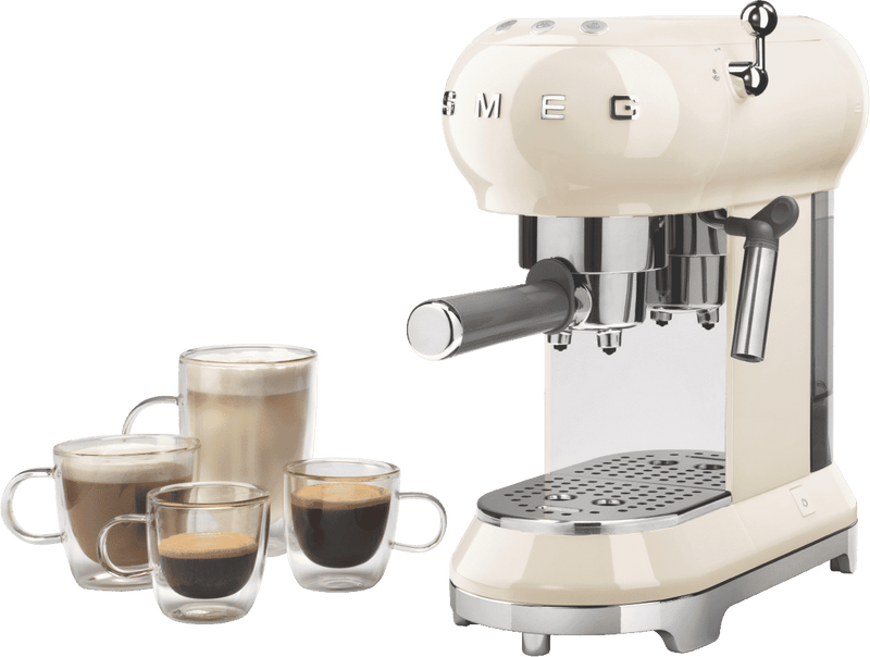 Smeg COFFEE MACHINE 50's STYLE CREAM