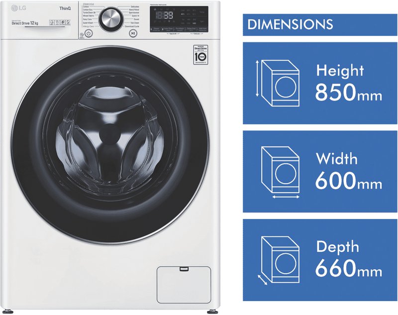 LG 12kg Front Load Washer