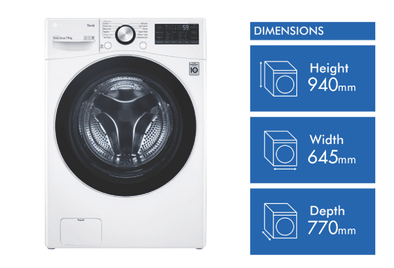 LG 14kg Front Load Washer