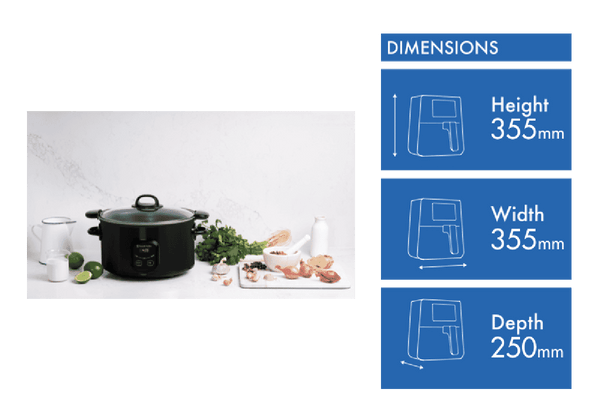 Russell Hobbs 6 Litre Searing Slow Cooker Matte Black