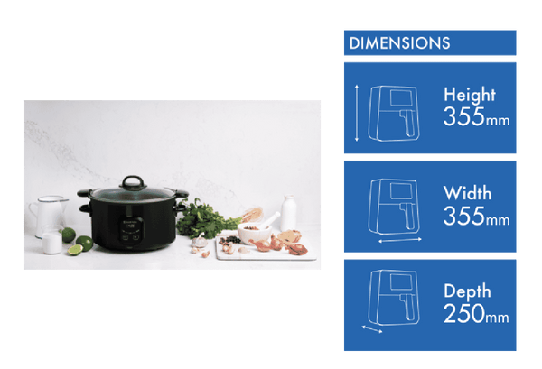 Russell Hobbs 6 Litre Searing Slow Cooker Matte Black