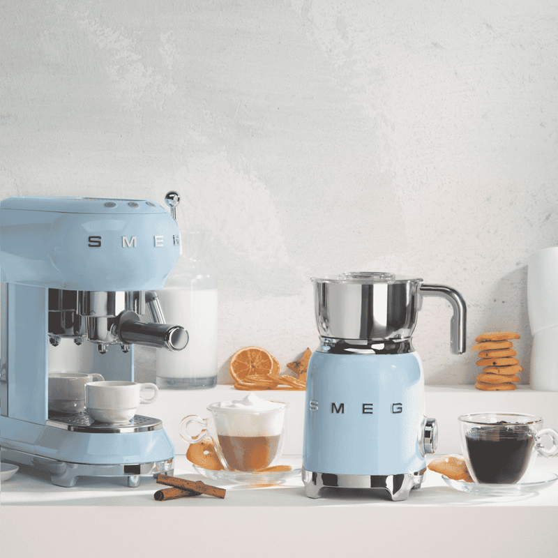 Smeg 50's Style Retro Milk Frother Pastel Blue