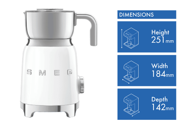 Smeg 50's Style Retro Milk Frother White