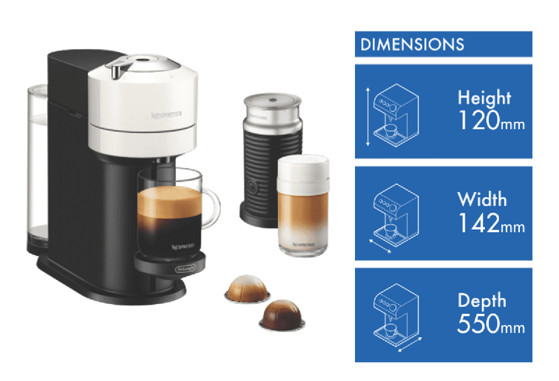 Nespresso Vertuo Next Bundle - White
