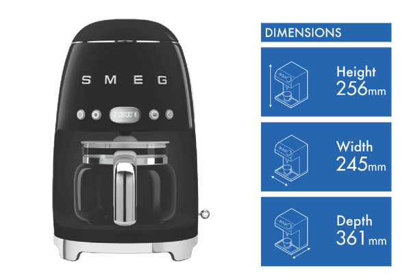 Smeg Drip Coffee Machine - Black