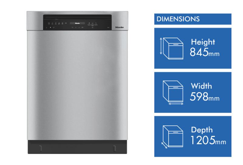 Miele PF Built Under Dishwasher XXL Clean Steel