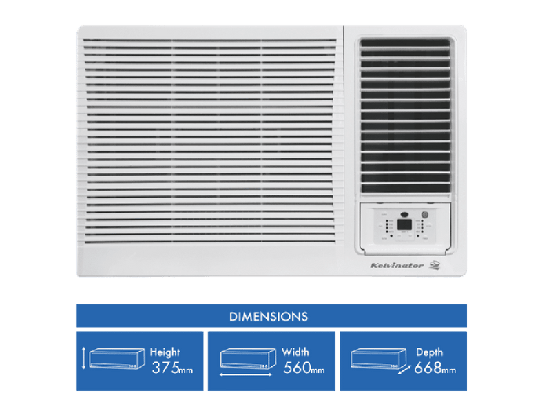 Kelvinator C2.2kW H1.9kW Reverse Cycle Box Air Conditioner