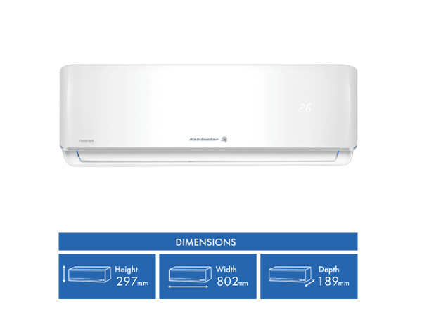 Kelvinator C2.5kW H3.2kW Reverse Cycle Split System K