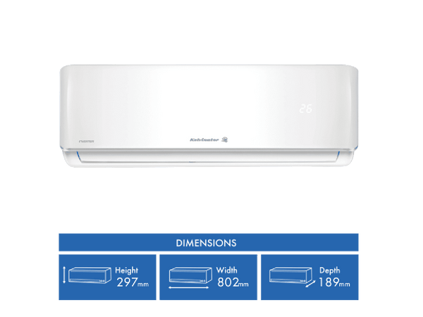 Kelvinator C2.5kW H3.2kW Reverse Cycle Split System K