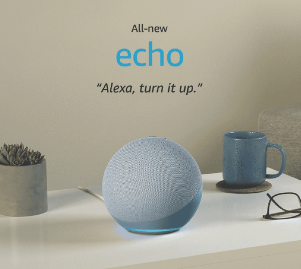Amazon Echo with Alexa (Gen 4) - Twilight Blue
