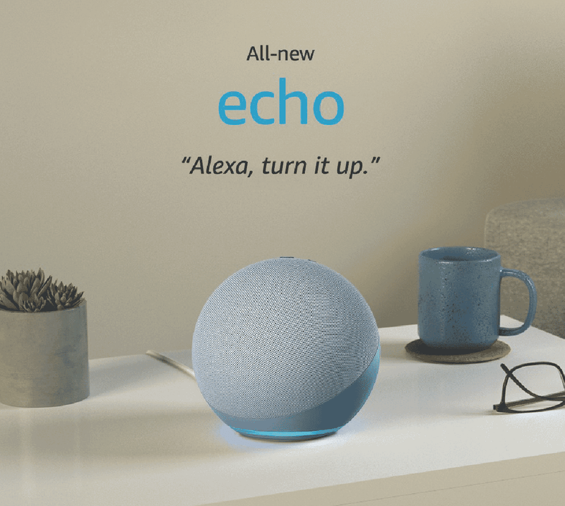 Amazon Echo with Alexa (Gen 4) - Twilight Blue