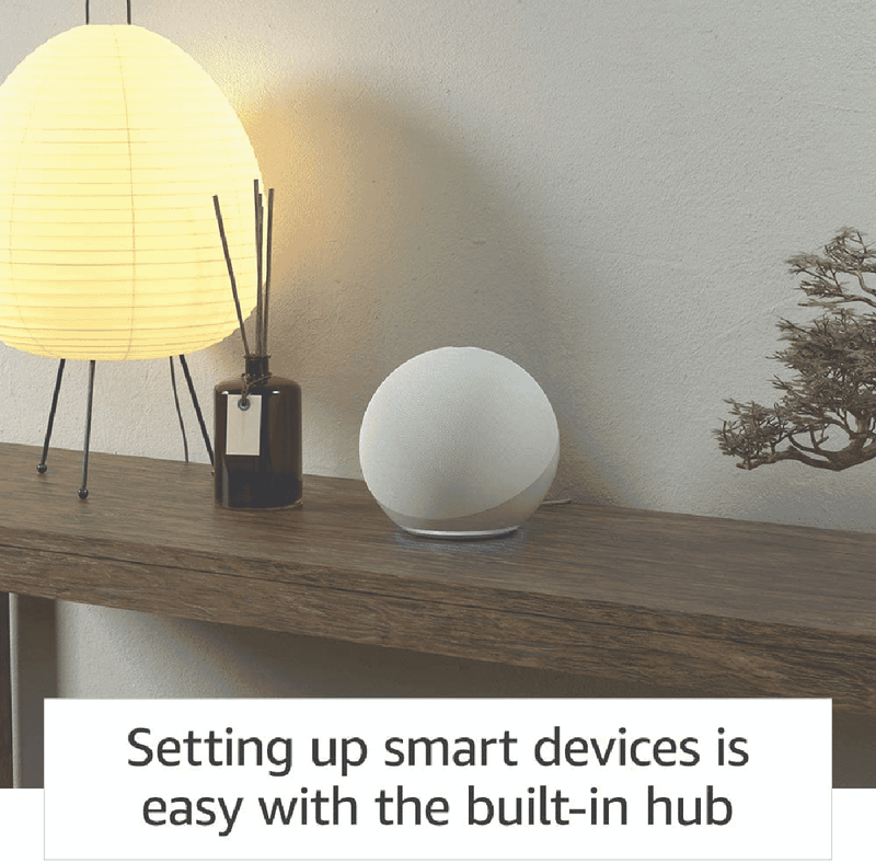 Amazon Echo with Alexa (Gen 4) - Glacier White