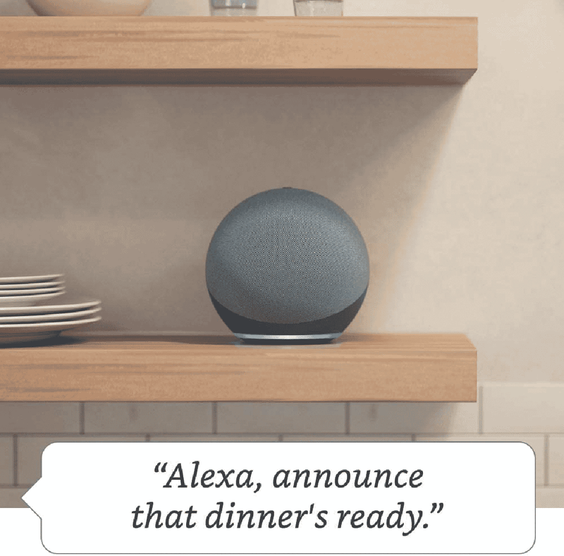 Amazon Echo with Alexa (Gen 4) - Glacier White