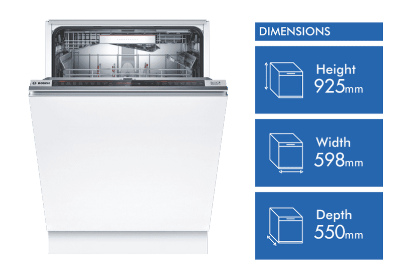 Dishwasher depth 550mm cheap