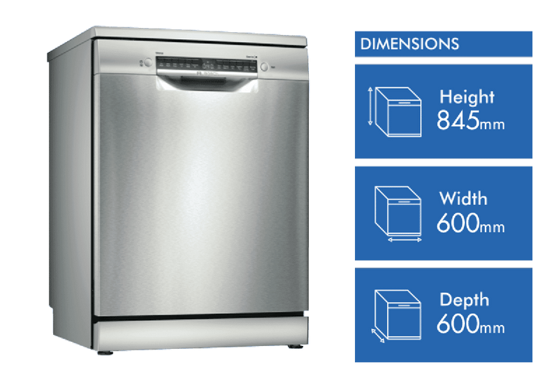 Bosch Series 4 60cm Freestanding Dishwasher Stainless Steel