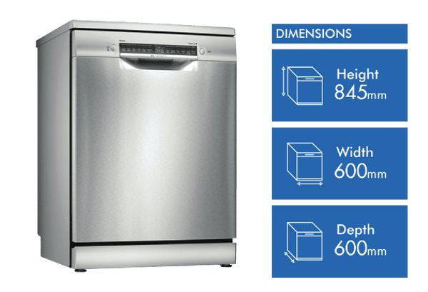 Bosch Series 4 Freestanding Dishwasher Stainless Steel