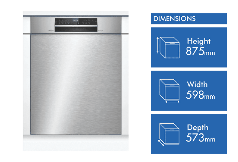 Bosch Series 6 Built Under Dishwasher Stainless Steel