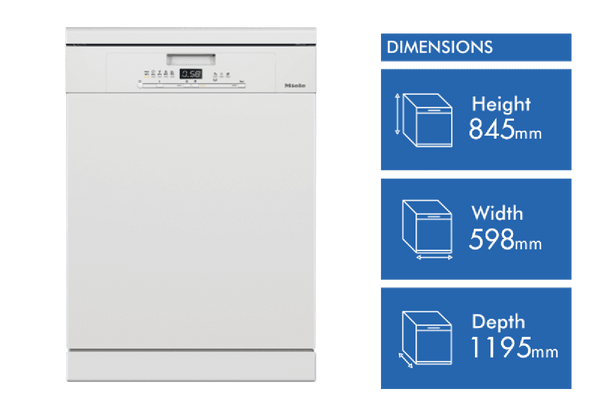Miele 60cm Freestanding Dishwasher Brilliant White