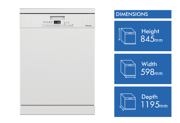 Miele 60cm Freestanding Dishwasher Brilliant White