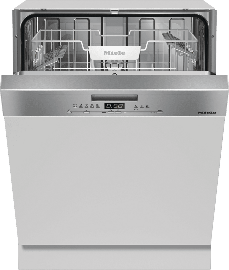 Miele 60cm Semi Integrated Dishwasher Clean Steel Facia
