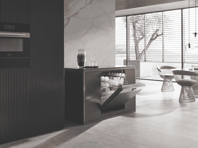 Miele 60cm Semi Integrated Dishwasher Clean Steel Facia