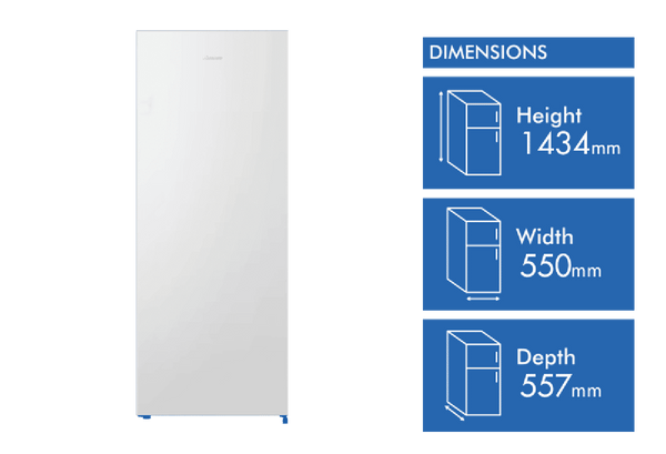 Hisense 155L Vertical Freezer