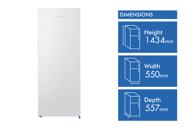 Hisense 155L Vertical Freezer