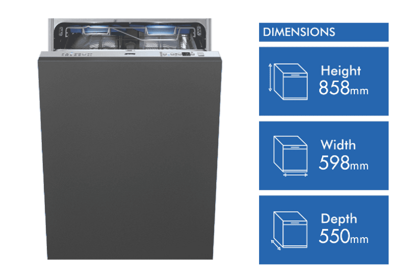 Smeg 60cm Integrated Dishwasher Diamond Series