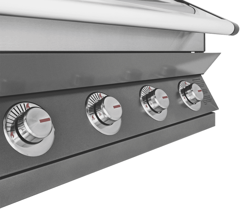 BeefEater 1600 Series Dark 4 Burner Built In BBQ w/ Cast Iron Burners & Grills - Body Only