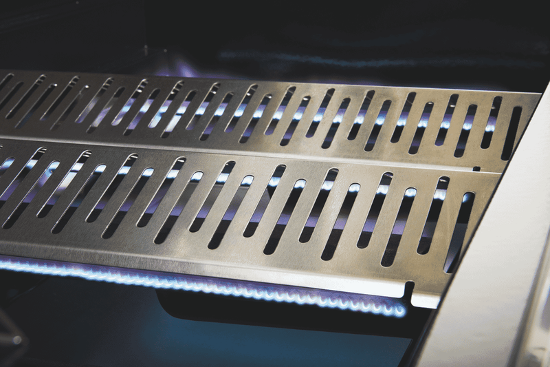 BeefEater 1200 Series Stainless Steel 4 Burner BBQ & Trolley w/ Side Burner, Cast Iron Burners & Grills