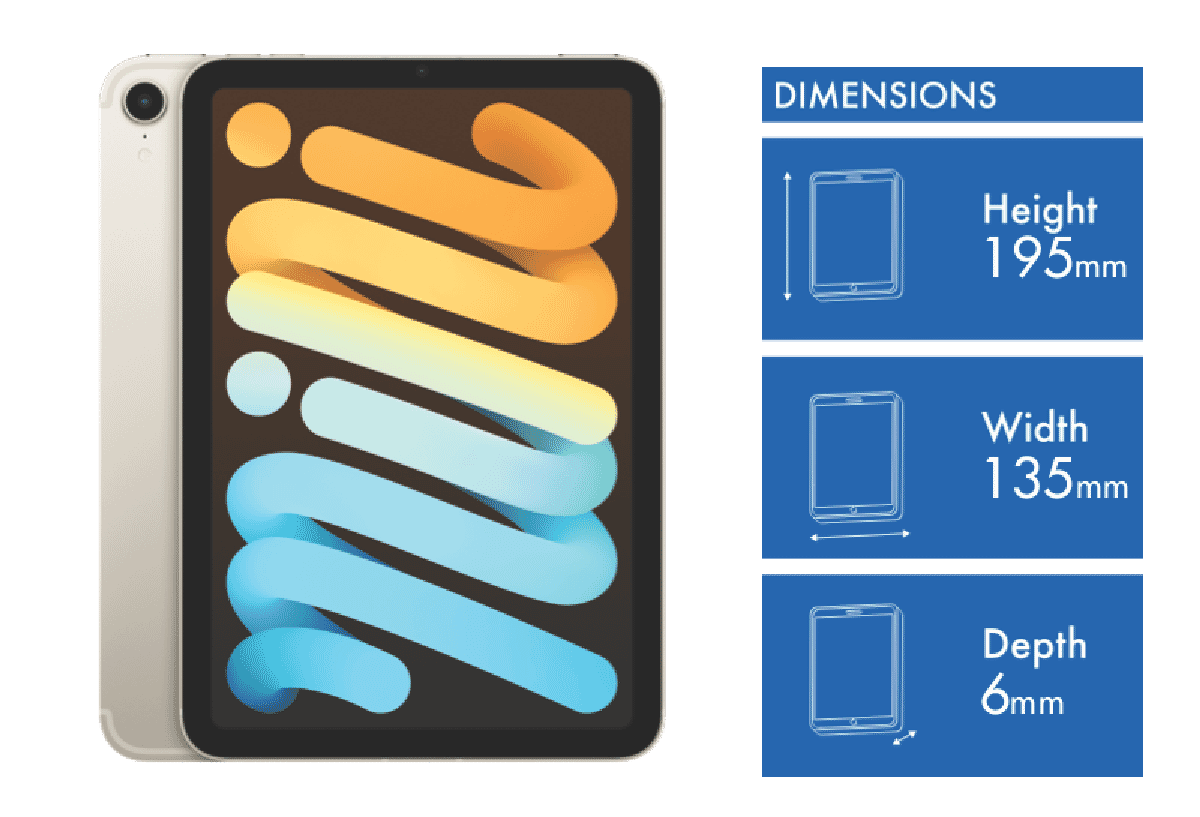 Apple iPad mini (6th Gen) 256GB WiFi+Cell Starlight - Layaway AU