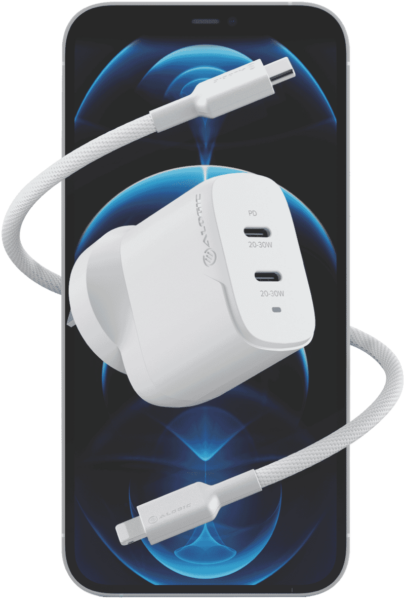 Alogic Rapid Power 40W GaN Charger USB-C + USB-C