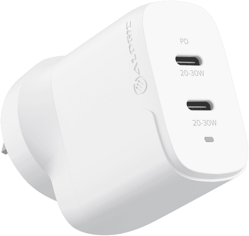 Alogic Rapid Power 40W GaN Charger USB-C + USB-C