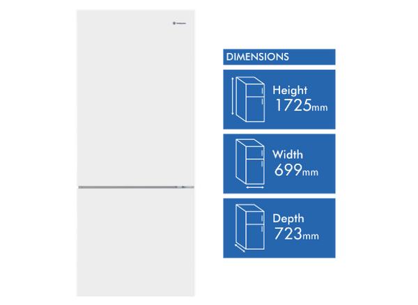 Westinghouse 425L Bottom Mount Refrigerator