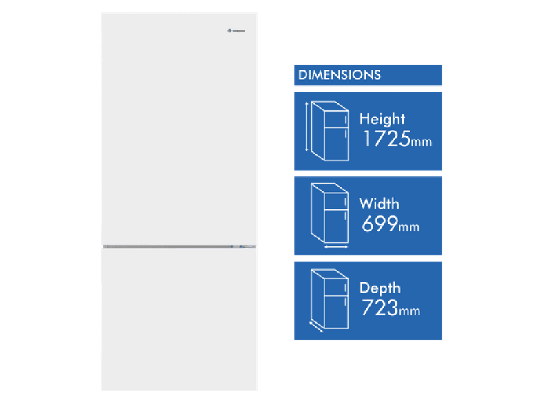 Westinghouse 425L Bottom Mount Refrigerator