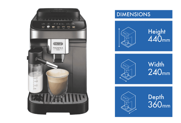 DeLonghi Magnifica Evo Fully Automatic Coffee Machine Titan