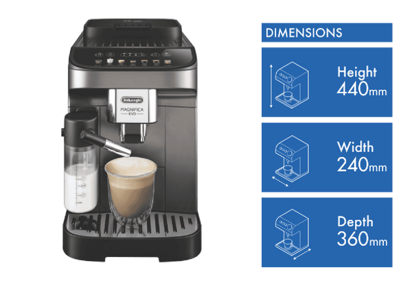 DeLonghi Magnifica Evo Fully Automatic Coffee Machine Titan