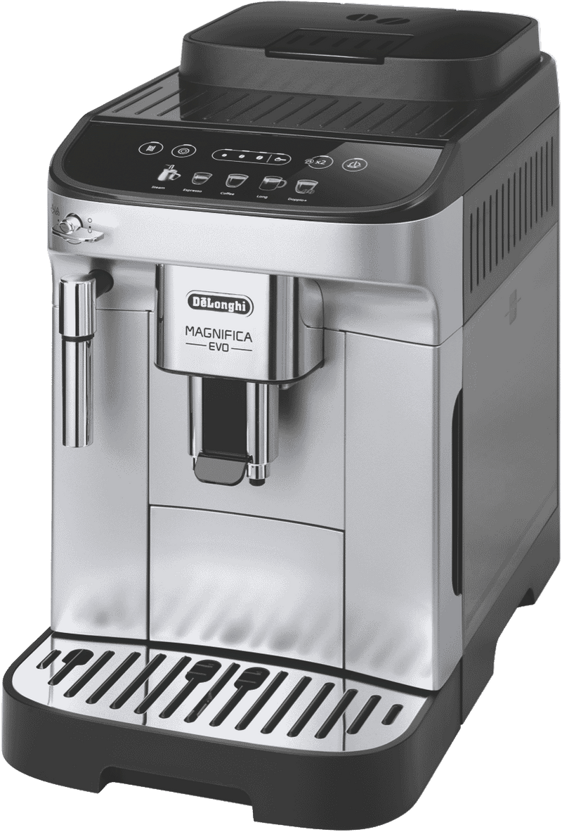 DeLonghi Magnifica Evo Fully Automatic Coffee Machine Silver Black