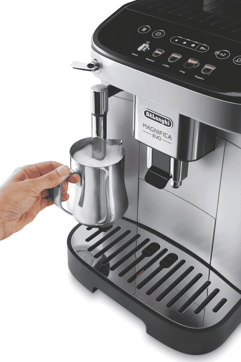 DeLonghi Magnifica Evo Fully Automatic Coffee Machine Silver Black