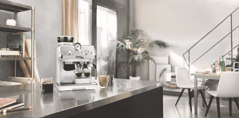 DeLonghi La Specialista Arte Manual Pump Coffee Machine White