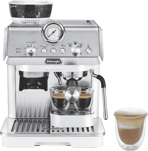 DeLonghi La Specialista Arte Manual Pump Coffee Machine White