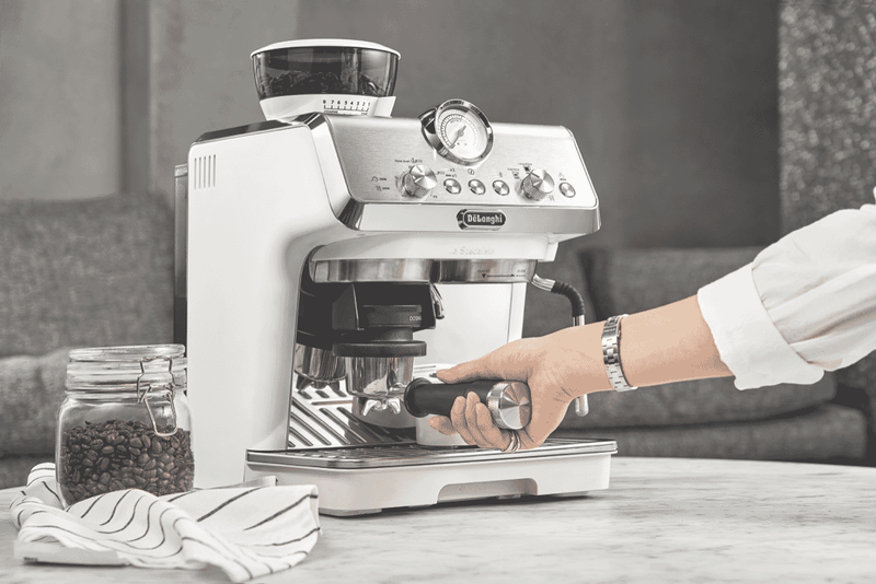 DeLonghi La Specialista Arte Manual Pump Coffee Machine White