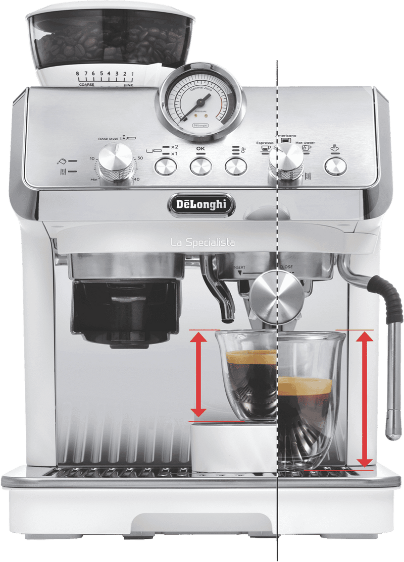 DeLonghi La Specialista Arte Manual Pump Coffee Machine White
